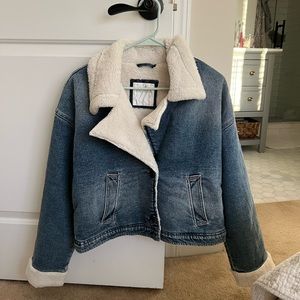 Sherpa Lined Jean Jacket